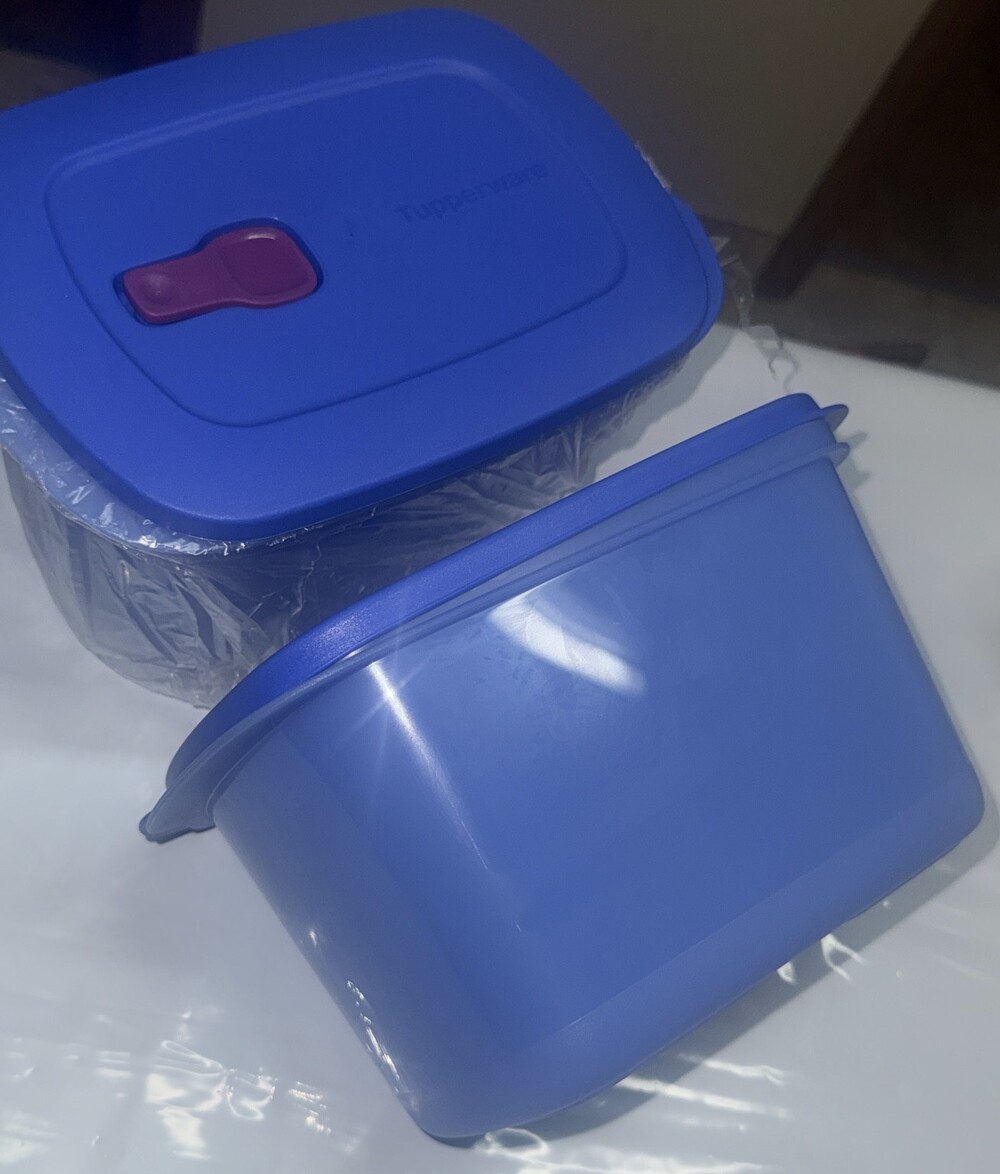 Tupperware Modular Mates Rectangular Container Blue - Picture 2 of 3
